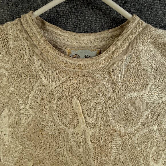 COOGI Naturals XL Earth Tone Beige Australia Made Sweater Knit Pullover ***** - Picture 2 of 16
